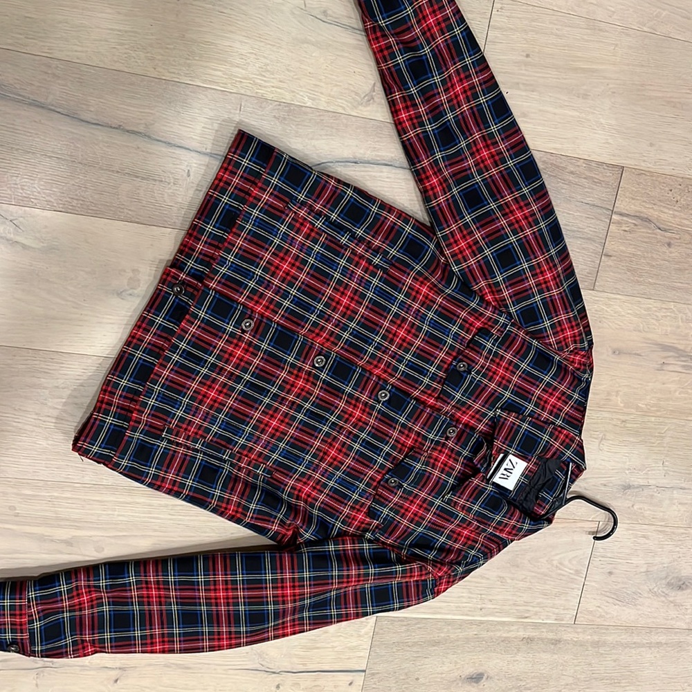 Red blue Zara jacket